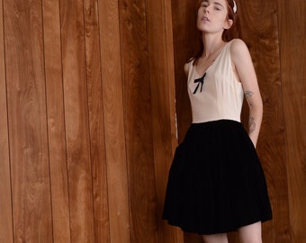 basic 90s tuxedo dress
