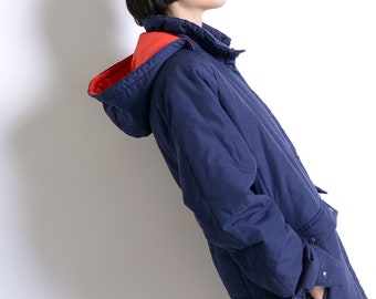 sporty 80s hooded parka