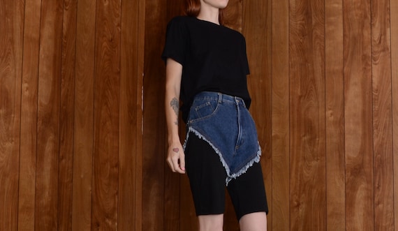90s cut-offs biker shorts hybrid