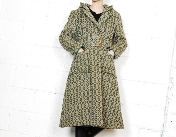 belted 60s statement coat