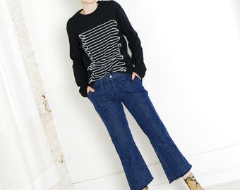 Ausgestellte 70s Wrangler crop Jeans