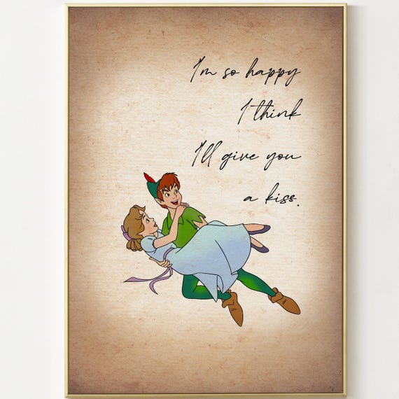 とても幸せなので、キスしてあげようと思いますピーターパンの