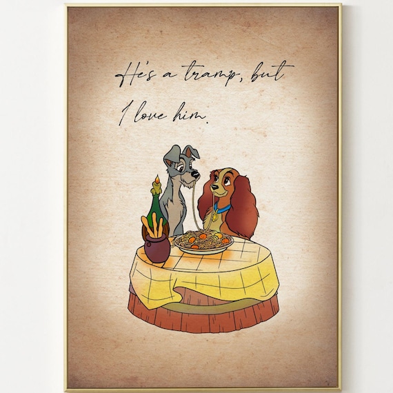 【新品・未使用】わんわん物語　ディズニークラッシックス　アートポスター　送料込み 新品・未使用】わんわん物語 ディズニークラッシックス アートポスター