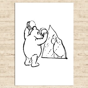 Winnie the Pooh Poster Classic Vintage Printable Nursery Print Gift Baby Room Art Wall Decor Instant Digital Download