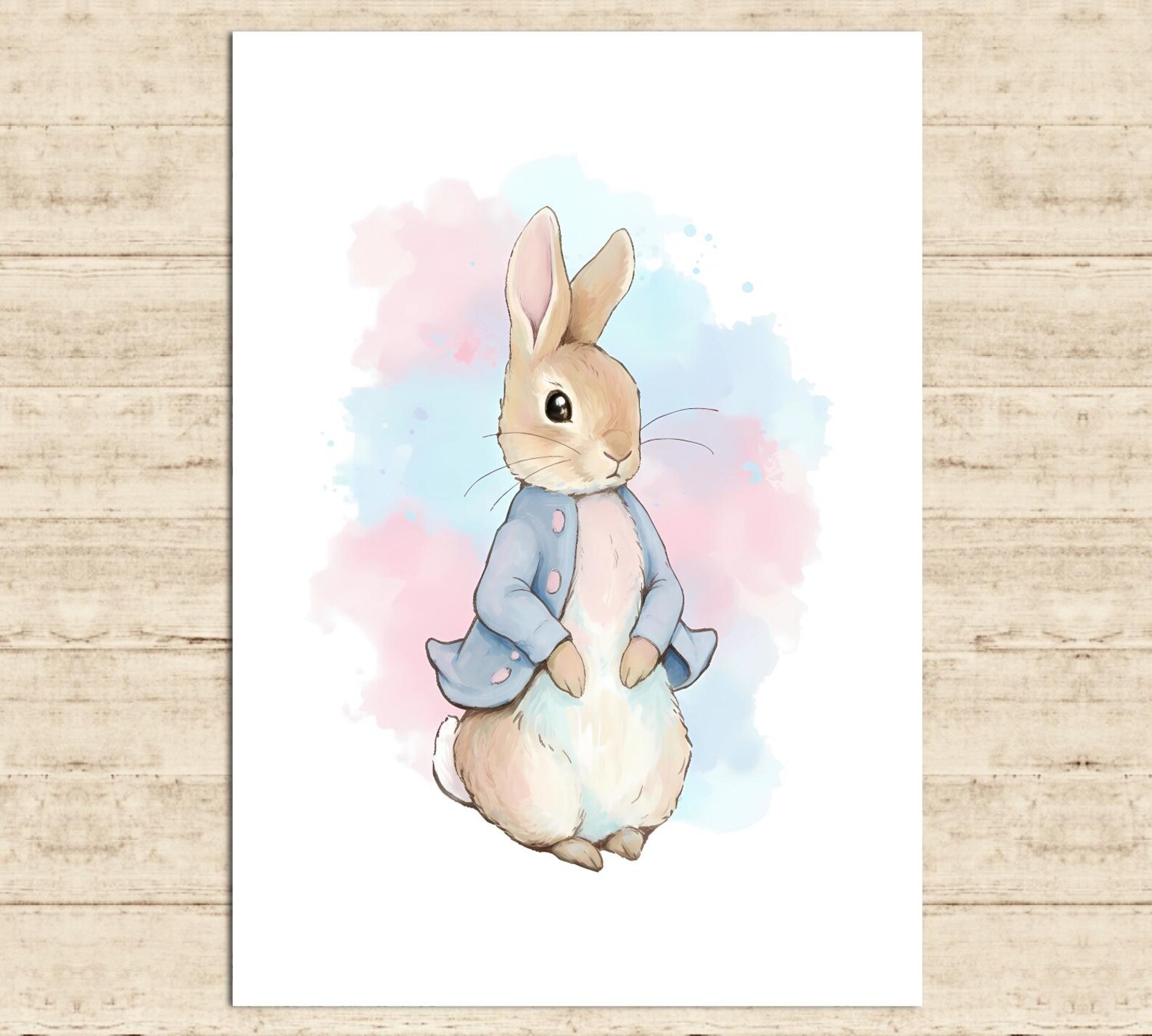 Peter Rabbit Pink R Peter Rabbit Poster Beatrix Potter Character Peter Rabbit Pink-blue ...