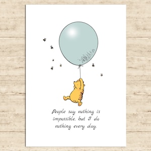Winnie Pooh Nothing - Etsy