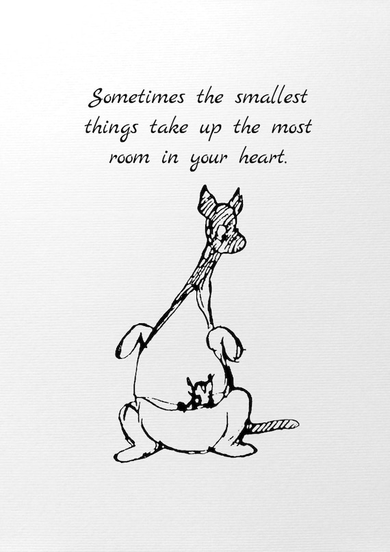 Winnie The Pooh And Roo Quotes SET OF 3 Personalised Winnie The Pooh