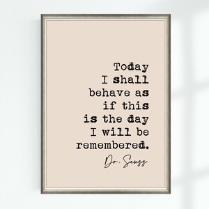 Dr. Seuss Zitat Print Printable Statement Printable Statement Statement Poster Download Download Illustration