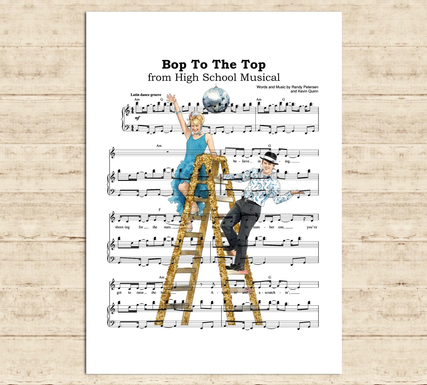 Sharpay and Ryan High School Musical Poster Bop to the Top Musical