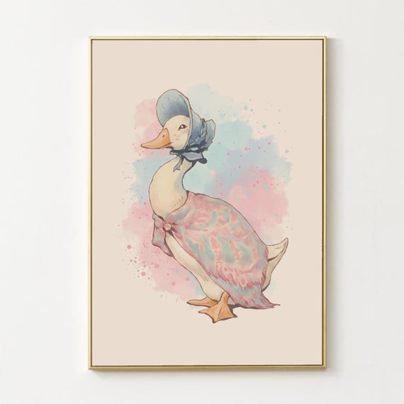 Jemima Puddle-duck Poster Beatrix Potter Character Peter Rabbit