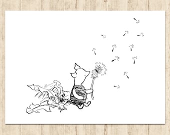 くまのプーさんとピグレット くまのプーさんのポスター カラー