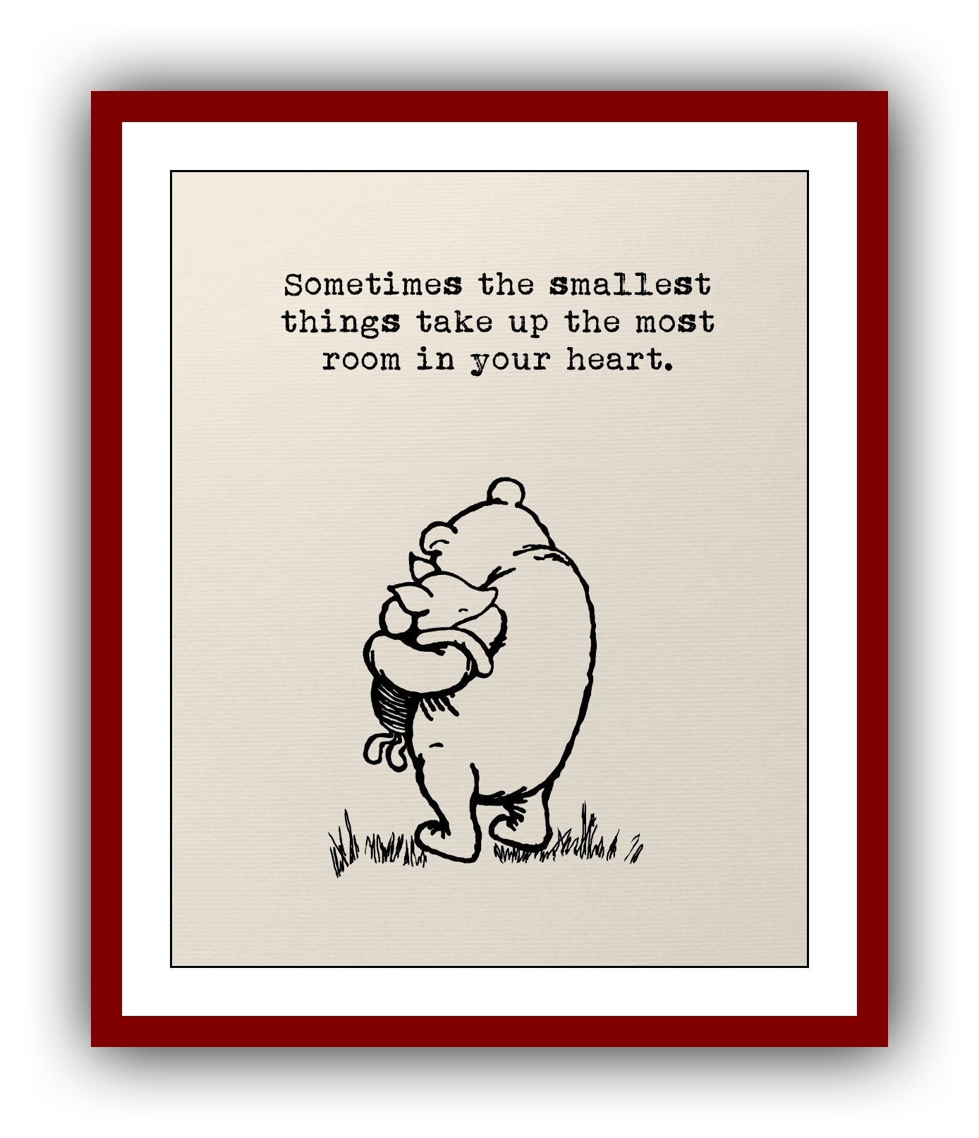 Winnie Pooh Manchmal Nehmen Die Kleinsten Dinge Winnie the Pooh Quote: Manchmal nehmen die kleinsten Dinge die | Etsy