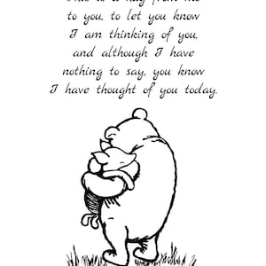 This is a Hug From Me to You, to Let You Know I Am Thinking of You, And ...