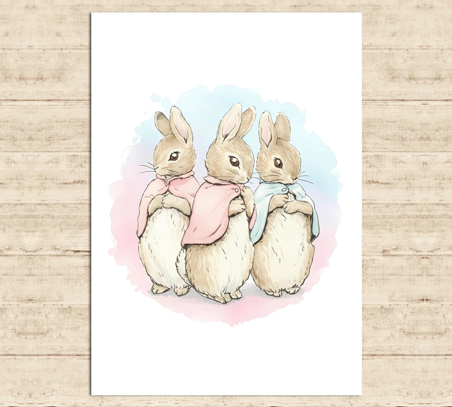 Flopsy Mopsy and Cottontail Prints - Etsy