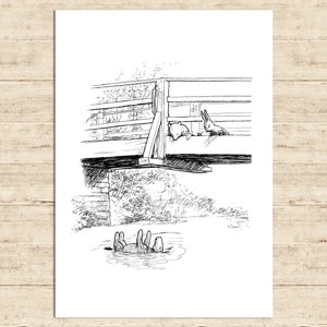 Winnie the Pooh Poster Classic Vintage Printable Nursery Print Gift Baby Room Art Wall Decor Instant Digital Download