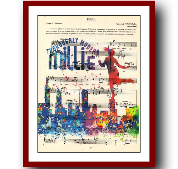 Thoroughly Modern Millie Poster 1 Watercolor Poster School Etsy