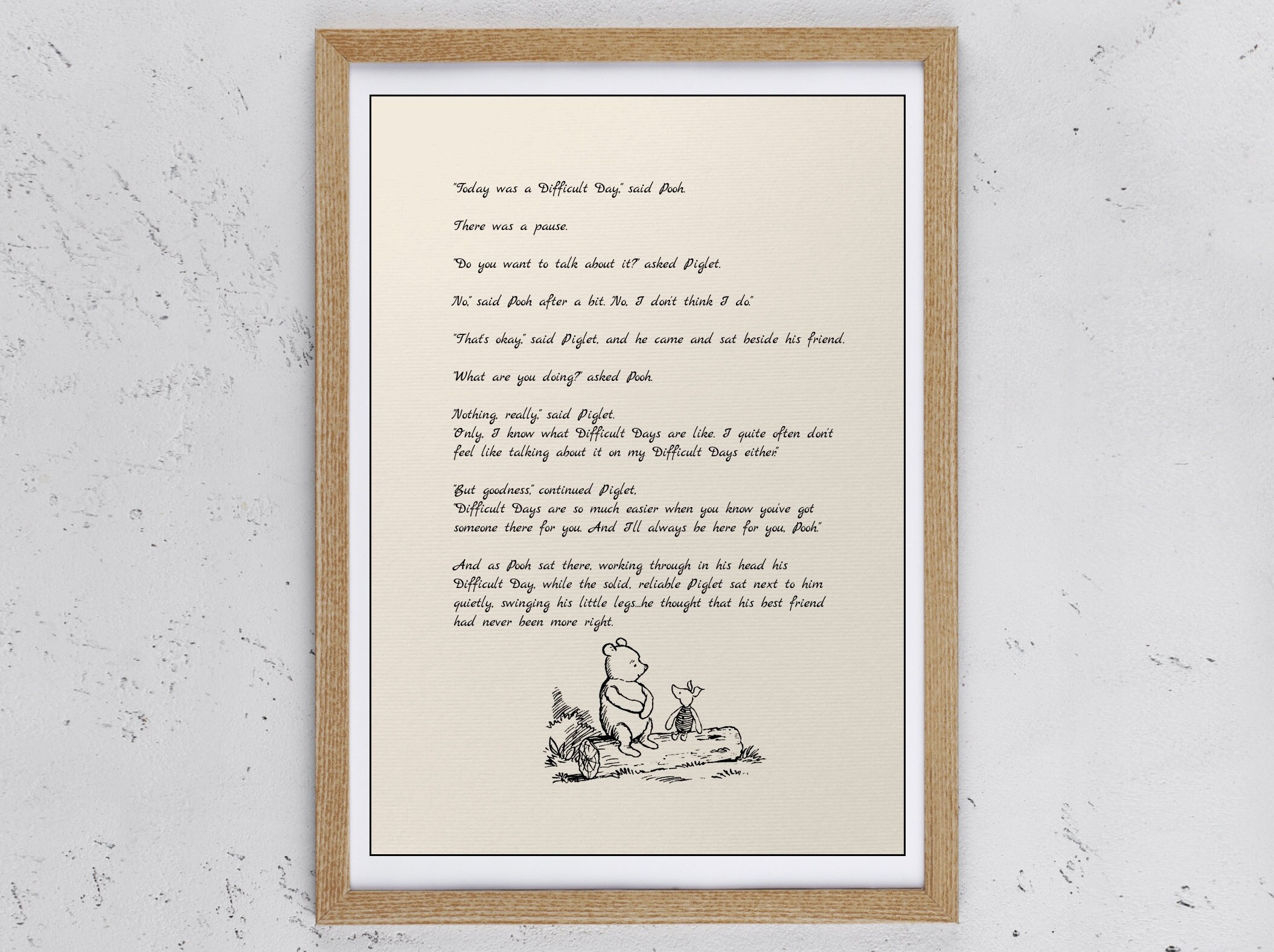 Today Was a Difficult Day, Said Pooh. Do You Want to Talk About