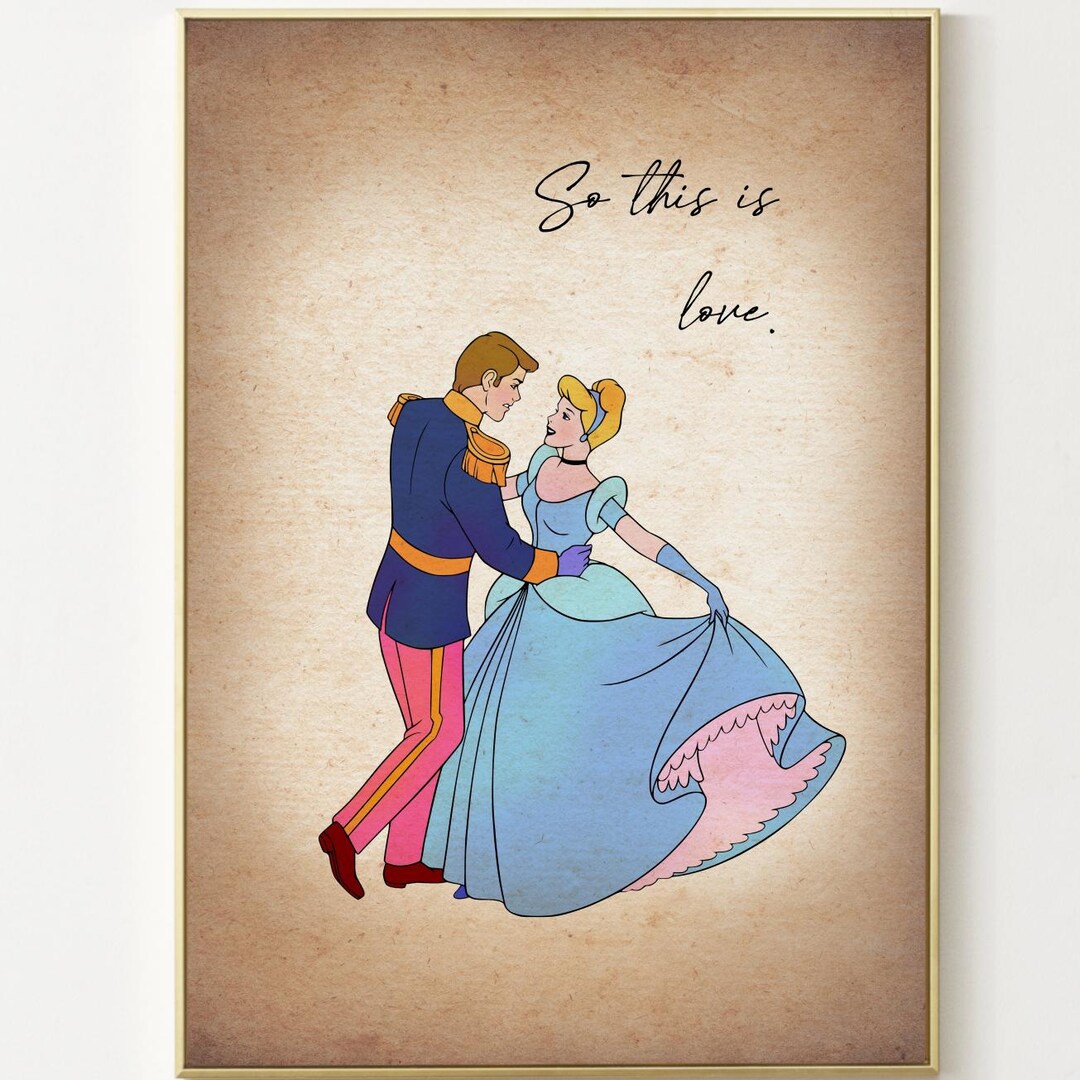 Cinderella Poster so This is Love ... Prince Charming and Cinderella ...