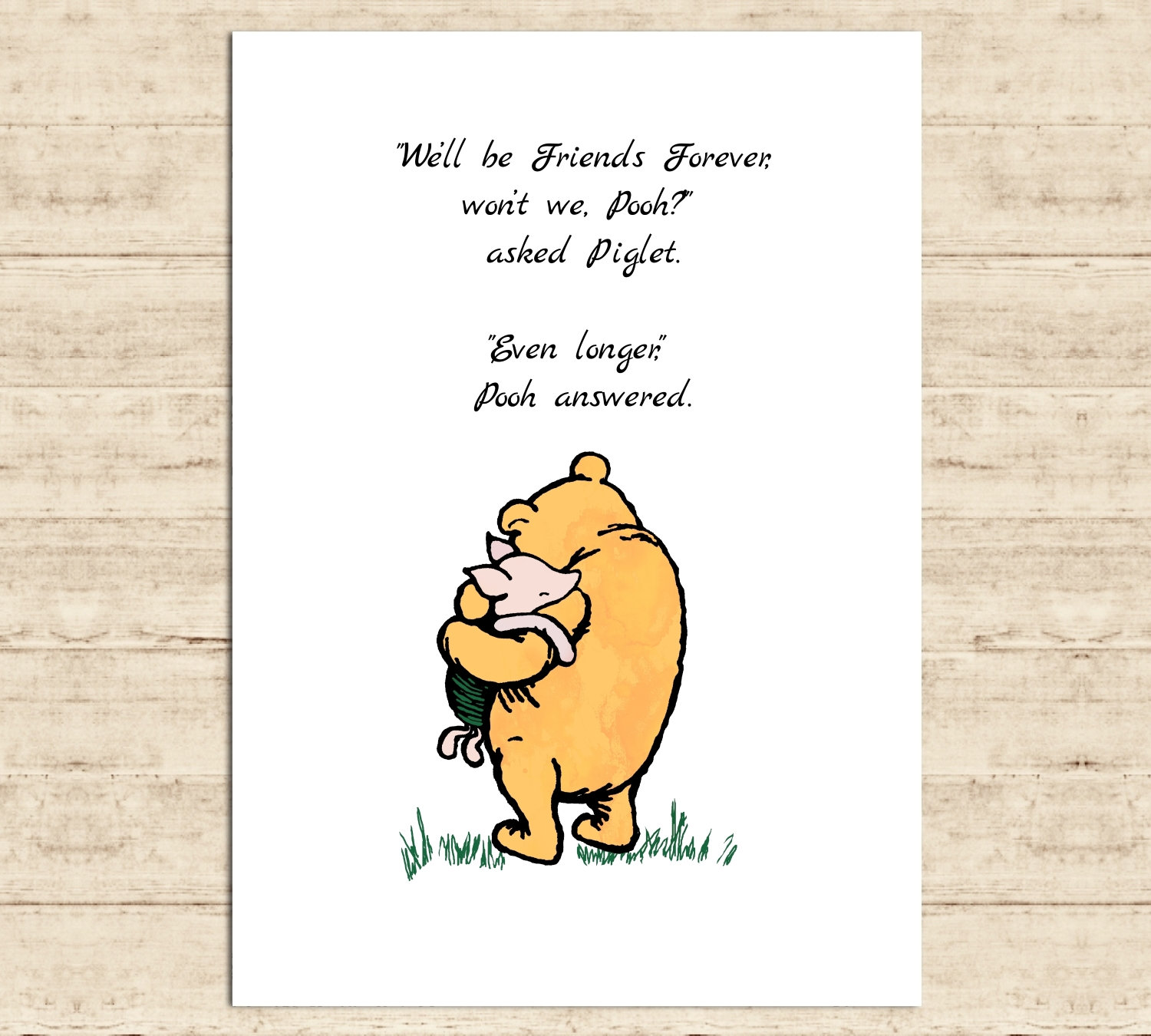 私たちは永遠に友達でしょう、プーさん？もっと長く くまのプーさん