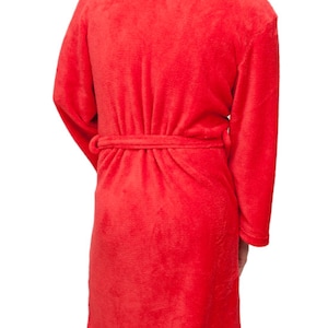 ON SALE NOW Free Shipping Plush Red Spa Bathrobe Monogram It by Wrapped ...