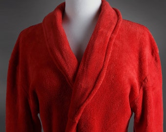 RED Men's ROBE by Wrapped In A Cloud - 100 Thread Colors to Choose From - Monogram It !!