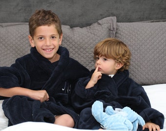 ON SALE! Children's Bathrobe, Boy's Robe, Girl's Robe, Kid's Bathrobe Size: Medium or Large - Monogrammed Robes by Wrapped in a Cloud