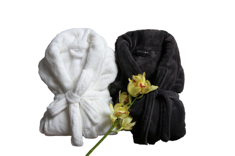 Holiday Gift Set Monogram Robes Set of 5 Robes Plush Bathrobes