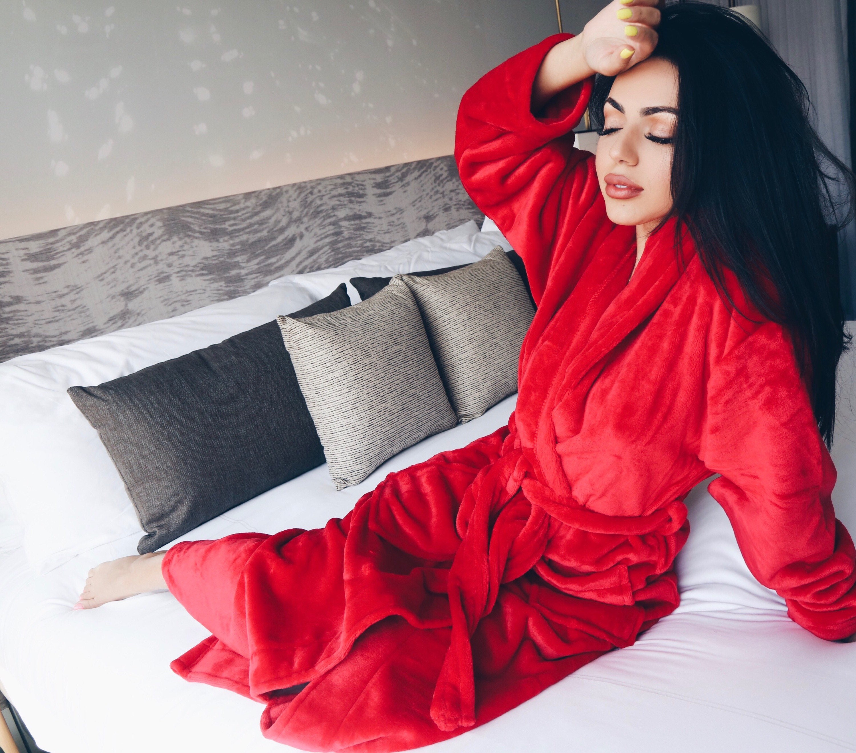 ON SALE RED Bathrobe His and Hers Bathrobes Mr. and Mrs. Etsy Canada