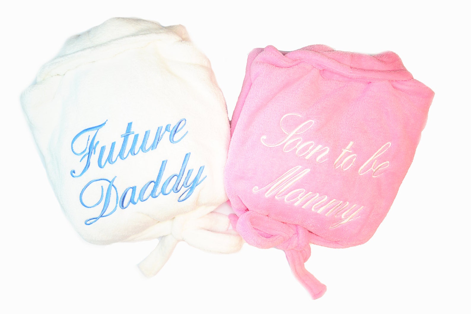 Set of 2 Monogrammed Robes Plush Bathrobe Monogrammed His and Hers Robes, Mr. and Mrs. Robes