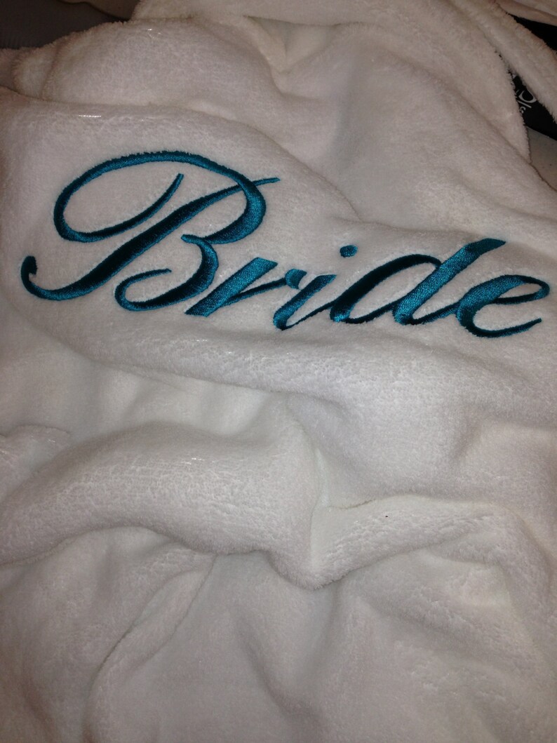 customized bridal robe