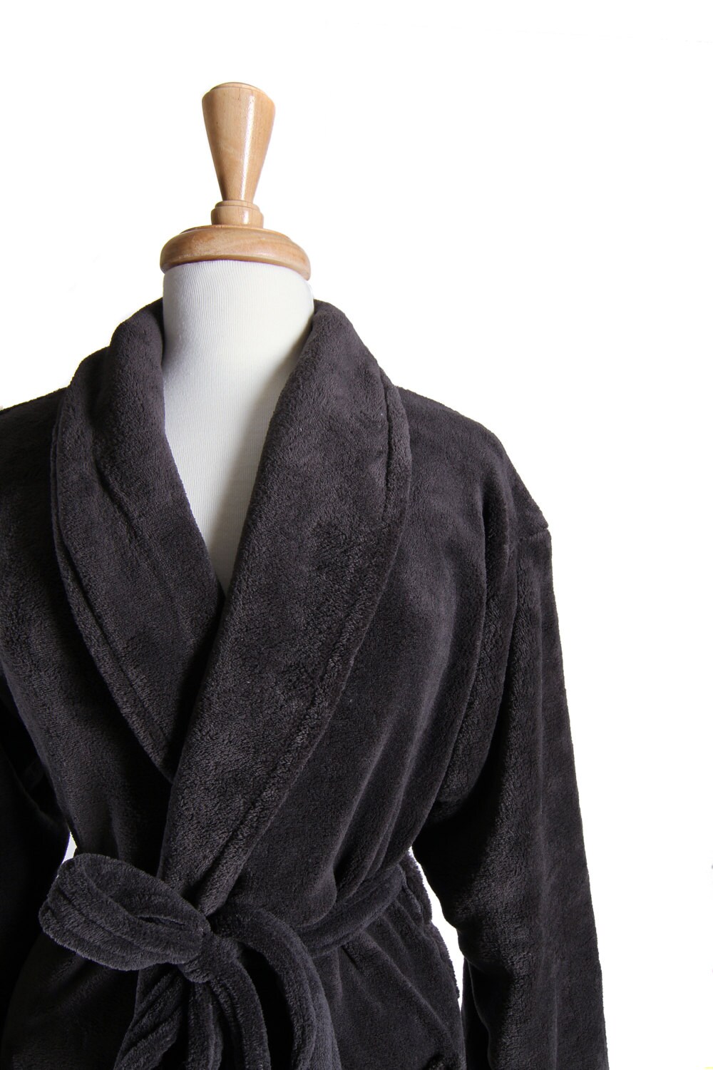 Charcoal Gray His and Hers Bath Robe Mr. and Mrs. Bathrobes Etsy