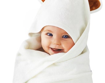Children's Hooded Bathrobe, Children's Robe, Boy's Robe, Girl's Robe, Kid's Bathrobe - Monogrammable One Size