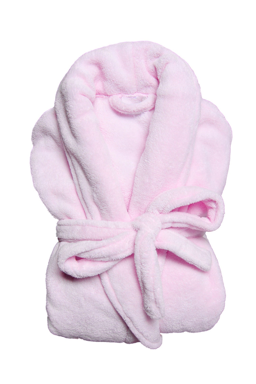 LIGHT PINK Plush Bathrobe Anniversary Gift, Bridal Robe, Bridesmaid