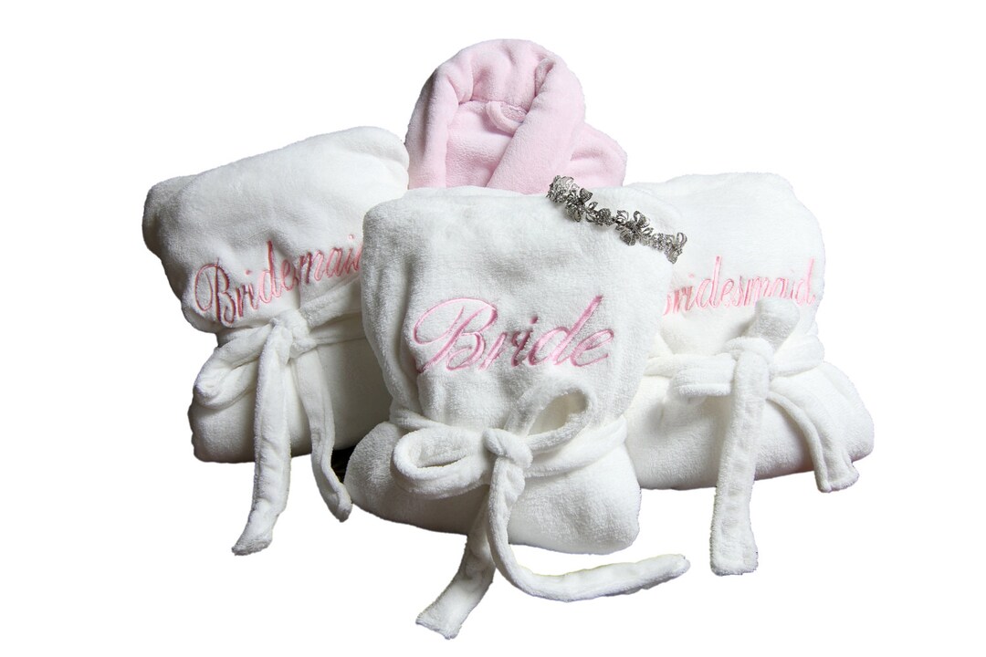 Holiday Gift Set Monogram Robes Set of 5 Robes Plush Etsy