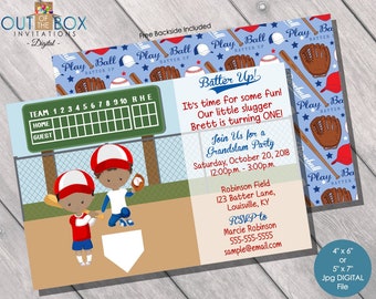 Baseball Birthday Invitation, Rookie of the Year Invitation, Invitation Baseball Invitation, Digital Digital, Birthday Invitation, Printable