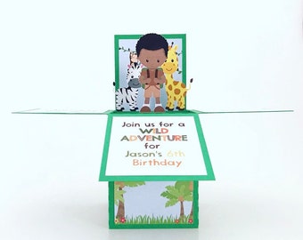 Jungle zoo party invite, Zoo expedition invites, Kids animal party invitations, Zoo-themed birthday event invitations, Wild creatures party
