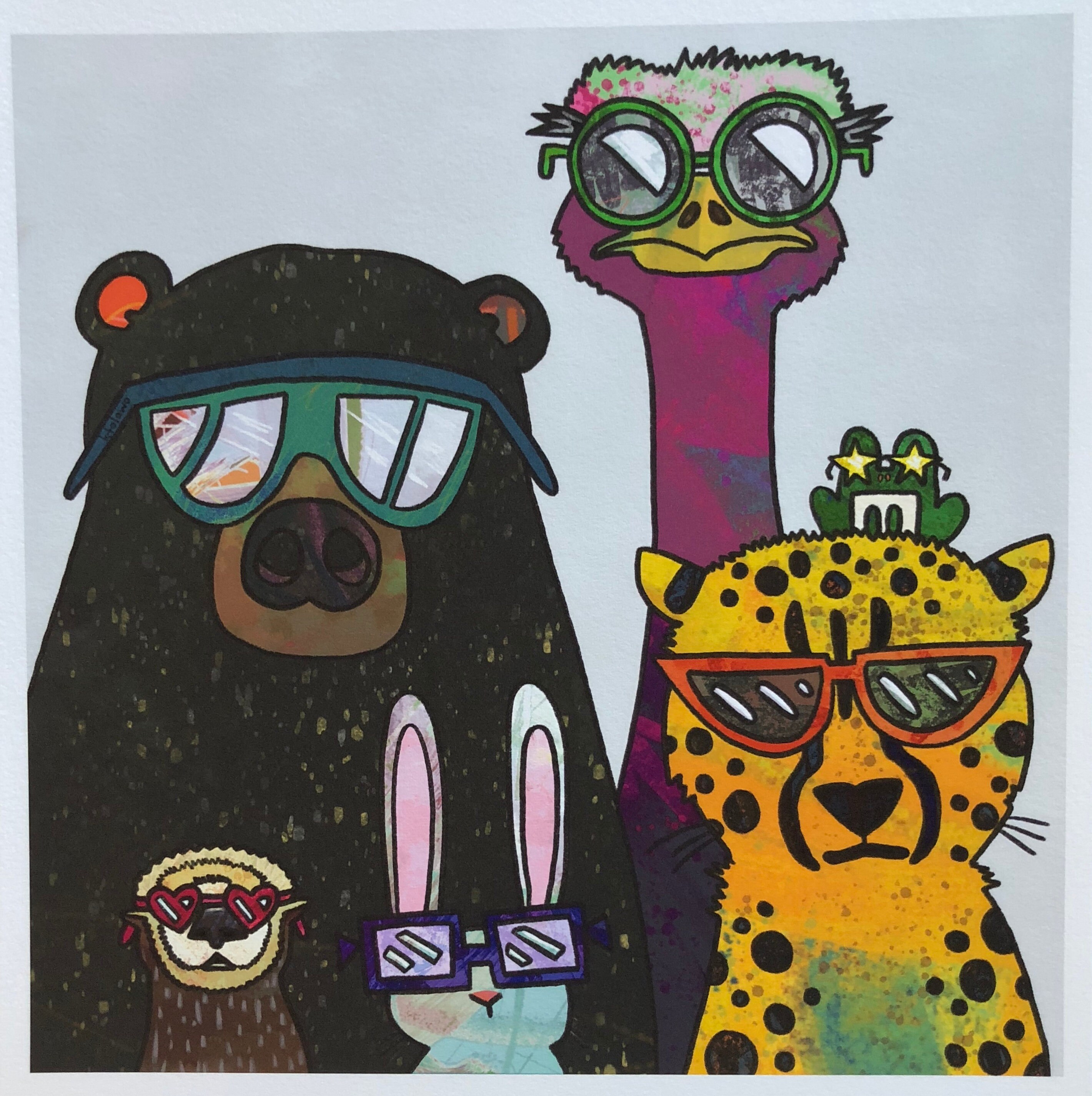 Buy Cute Art Print Sunglasses Animals Otter Art Bear Print Online in India - Etsy Buy Cute Art Print Sunglasses Animals Otter Art Bear Print Online in India - Etsy