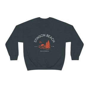 Stinson Beach California Sweatshirt, Unisex Crewneck, Northern California, California gift, California Sweatshirt