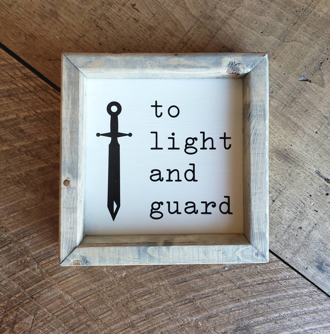 To Light and Guard. Religious Decor. Farmhouse Style. Wooden Sign ...