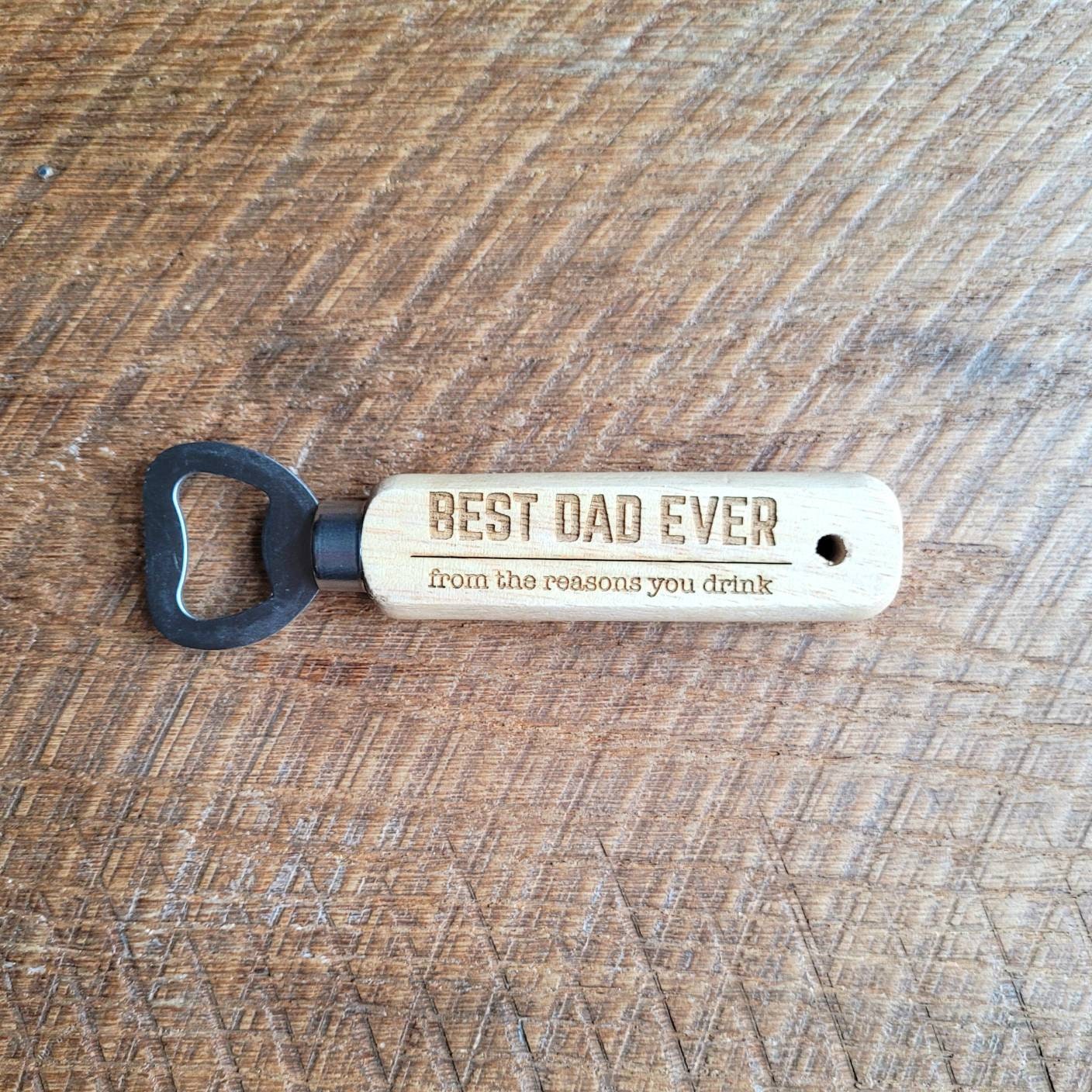 Abrebotellas de madera personalizada. Regalos del Día del | Etsy