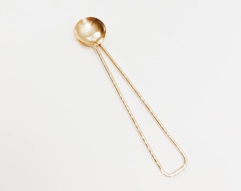Deluxe Salt Spoon || Brass