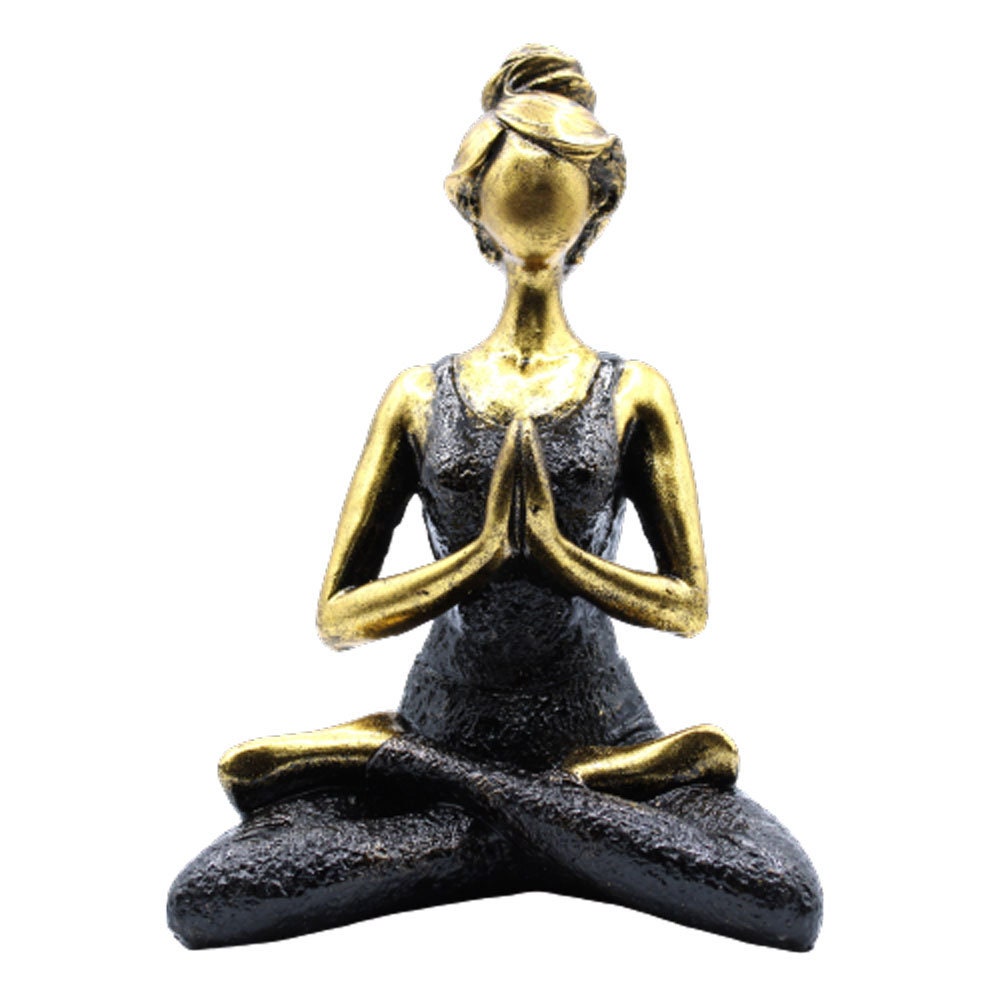 Yoga Lady Figurine Meditation Figure Lotus Meditation Etsy