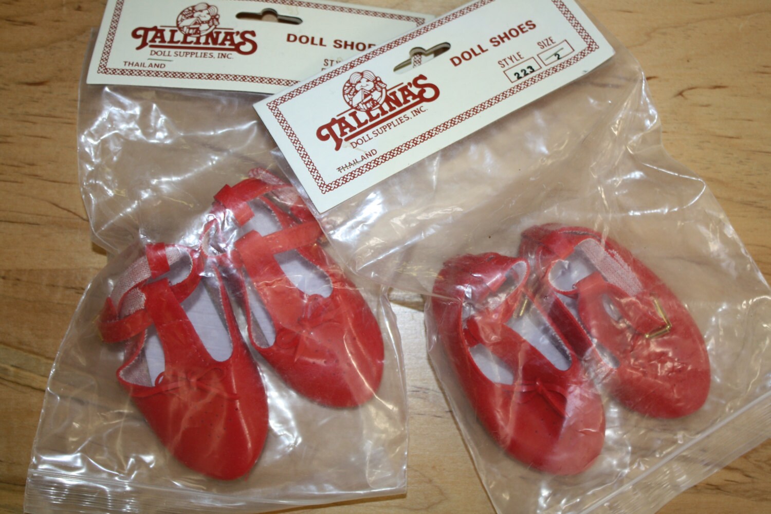 Two Pair Doll Shoes by Tallinas Doll Supplies Inc. Style