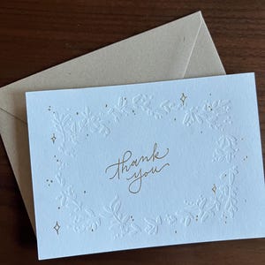 Danke-Karte | Goldfolie | Vielen Dank | Folierte Karte | Letterpress Karte | Karte mit Umschlag