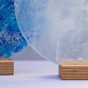 Candle Plate, Cheeseboard, Cake Plate, Dressing Table Saver or Charcuterie Board - Wispy design - Multipurpose