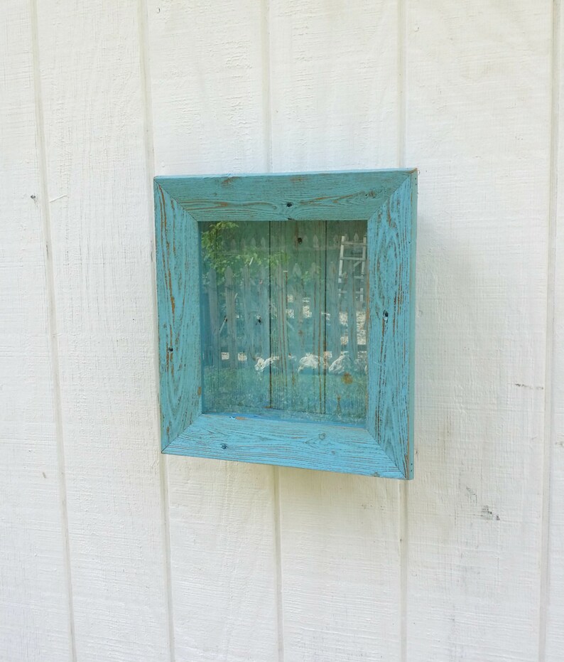 Shadow Box Frame Wall Shelf Nursery Decor Beach Cottage Chic Etsy