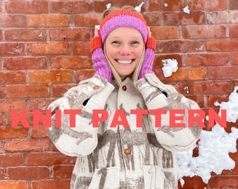 KNITTING PATTERN . Scratch That, Reverse It Headband . Knit Pattern