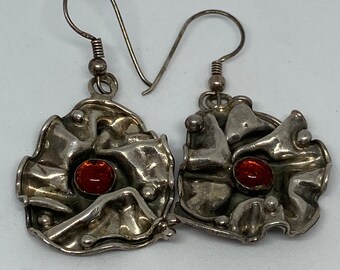Bernstein Sterling Ohrringe Baltikum Polen polnisch 925 Silber Honig Vintage Südwesten Schmuck Geburtstag Jahrestag Weihnachtsgeschenk Mutter