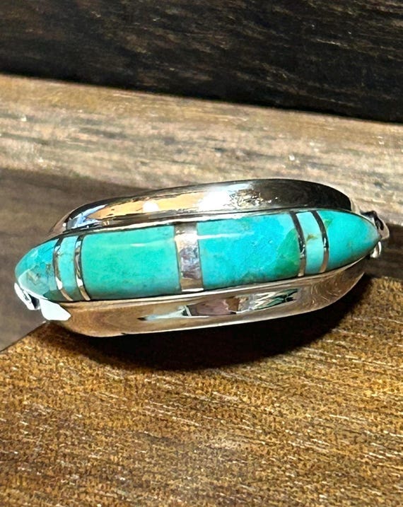 Anello in argento placcato oro con turchese della Bella Addormentata
