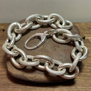 Sterling Charm Bracelet 8&quot; Braided 925 Silver Links Vintage Jewelry Anniversary Birthday Christmas Gift Teen Bridal Wedding Koerber’s Boho